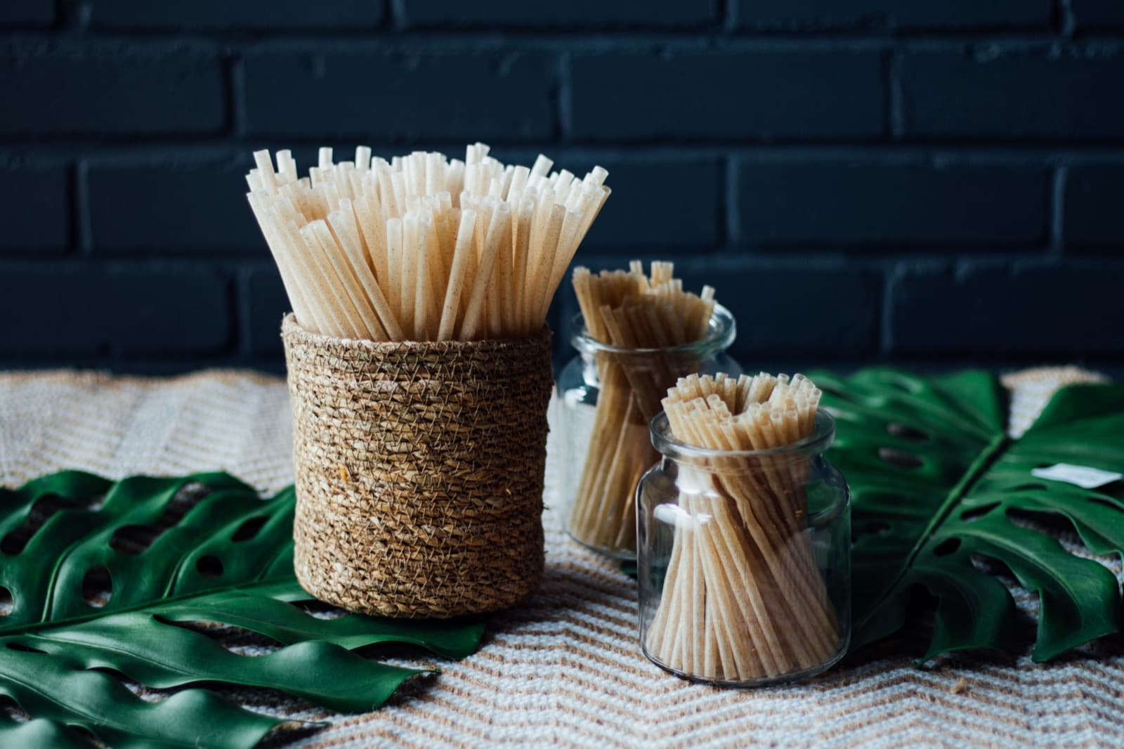 beige 6 x 210 mm unwrapped compostable sugarcane regular straw